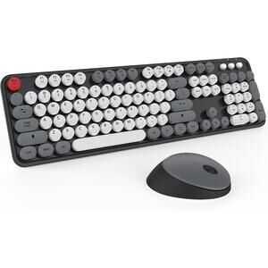 KOOTOP Wireless Keyboard and Mouse Combo (Grey)